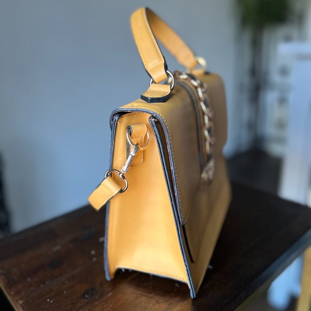 Aldo Yellow Medium Vibrant Crossbody Purse - Picture 6 of 9